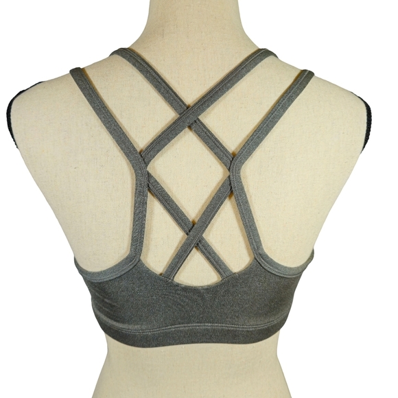 Nike Sports Bra, Heather Grey, Medium - Picture 4 of 11
